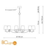 Люстра Patrizia Garganti Nana PG437 - Схема